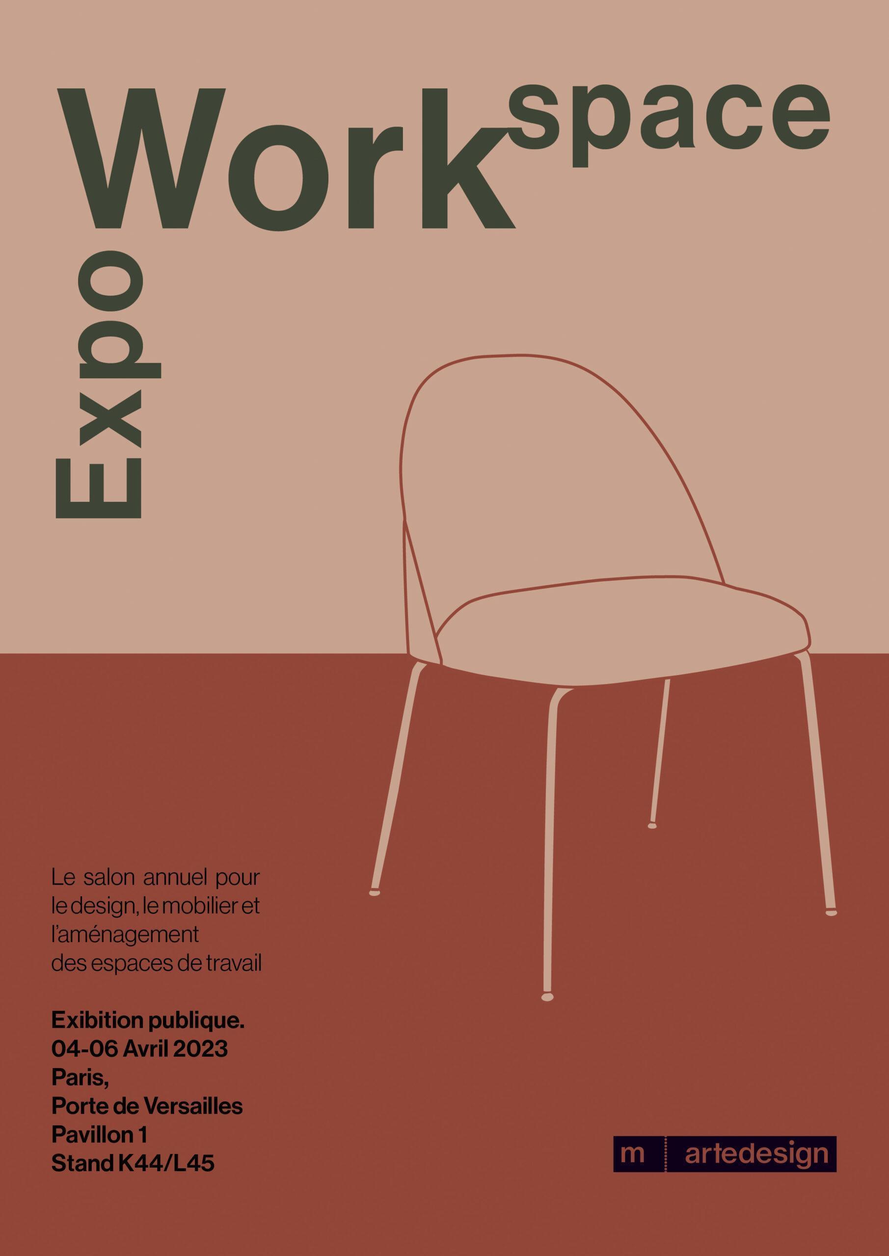 m.artedesign x Workspace Expo - 4, 5, 6 April 2023 - Paris, Porte Versailles (France) _ Poster